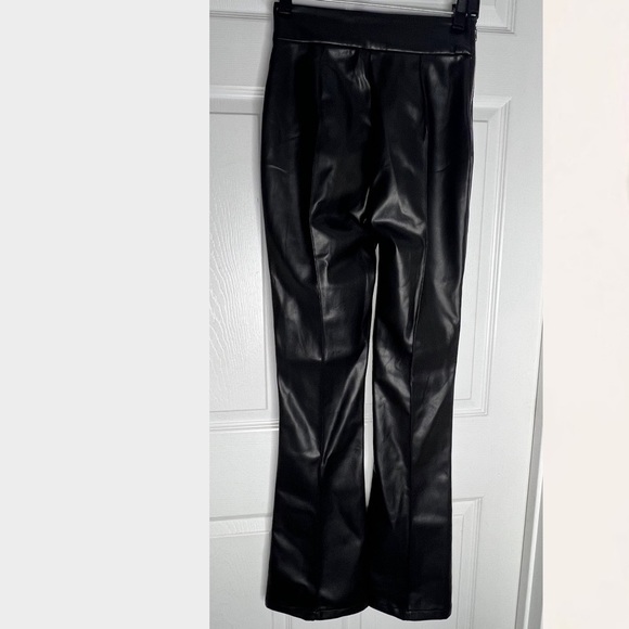 NWOT Oh Polly Faux Vegan Pleather Pants Sz 4 - Picture 5 of 11